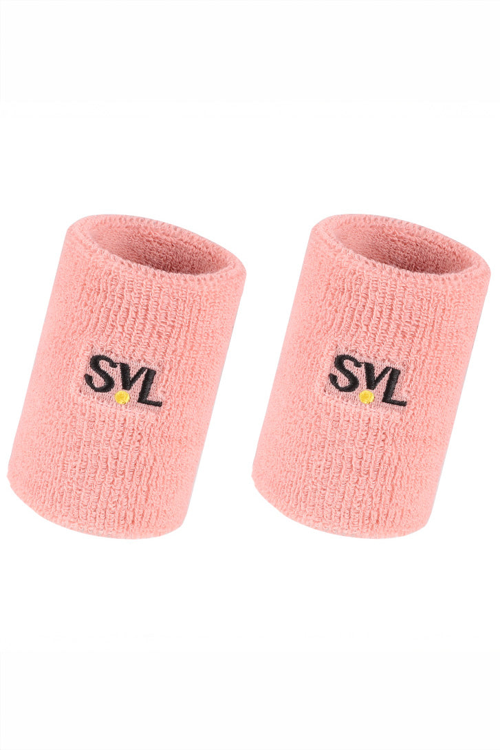 SVL Sports Wristbands in pink perfect to keep sweat away in padel and other high intensity workouts
