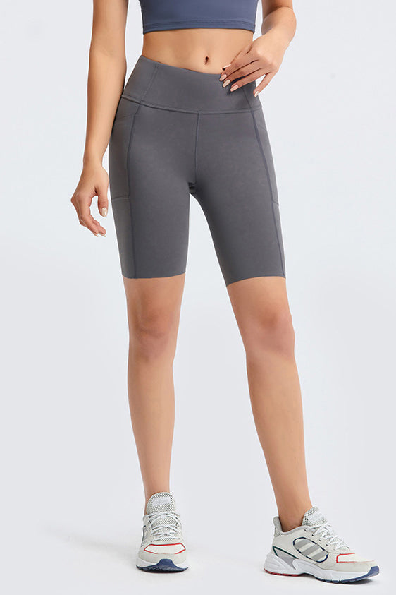 SVL grey shorts Dynamic Drift performance padel and tennis biker shorts for women