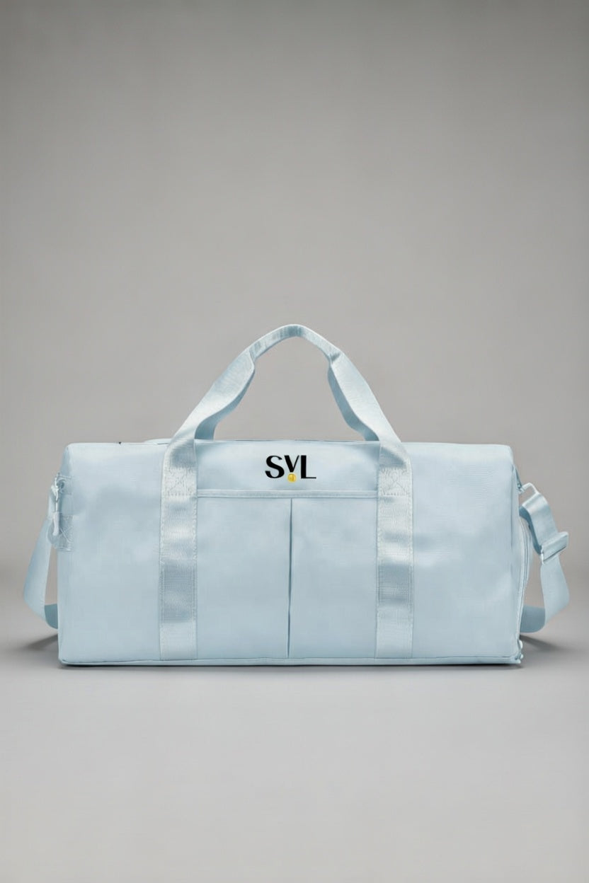 SVL blue padel and tennis gym bag for women with spacious duffle design