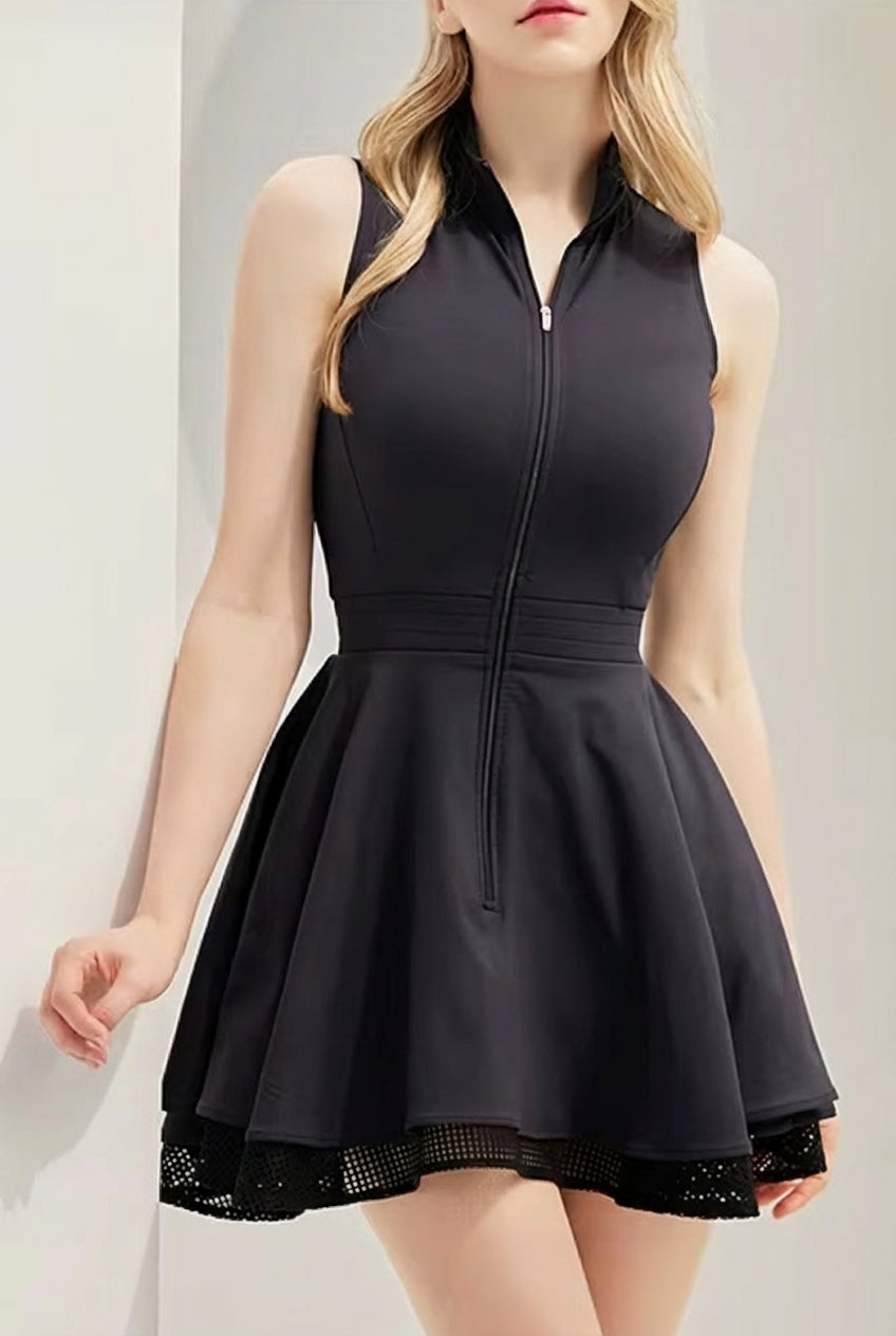 Wiktoria Dress Flared Sport Elegance | SVL Padel