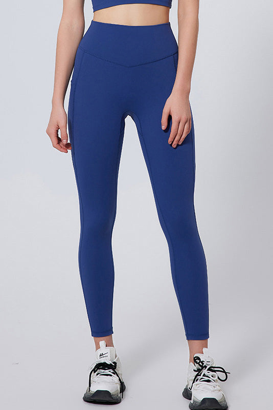 SVL Padel Active Aura Leggings in dark blue, offering a high-waisted fit with compression support, crafted from stretchable, breathable material ideal for padel activities