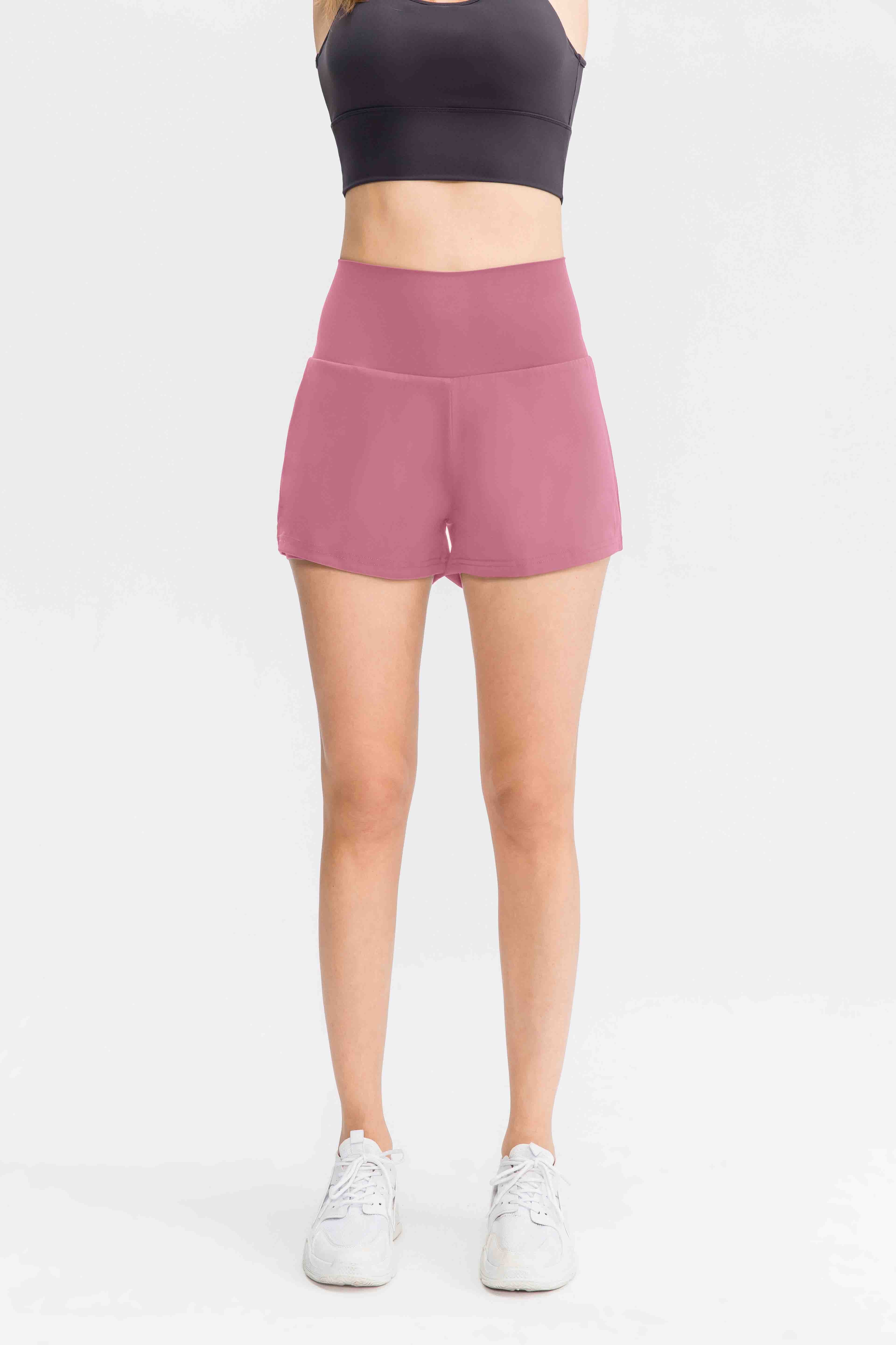 SVL Padel Cloud Comfort Shorts in peach pink, designed with a relaxed fit, elastic waistband, and lightweight fabric to ensure maximum comfort and mobility on the court