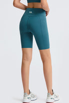 SVL Padel Dynamic Drift Shorts in peacock blue, featuring quick-dry material, side pockets, and a drawstring waist, suitable for high-performance padel play