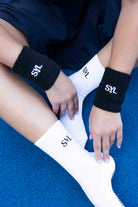 SVL Sports Wristbands in black perfect to keep sweat away in padel and other high intensity workouts