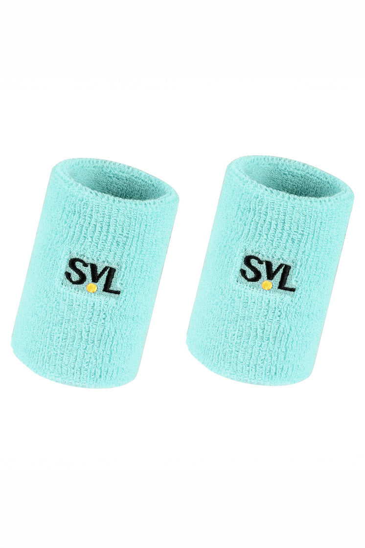 SVL Sports Wristbands in mint green perfect to keep sweat away in padel and other high intensity workouts