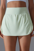 SVL green tennis and padel skirt Ace and Allure high waisted tennis skort for women