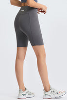 Back view of SVL grey shorts Dynamic Drift compression shorts for padel and tennis players