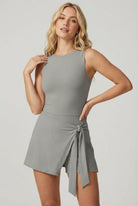 SVL grey tennis and padel dress Play and Party sleeveless performance dress for women