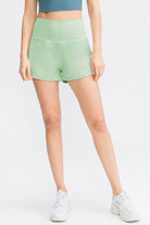 SVL light green shorts Cloud Comfort performance padel and tennis shorts for women