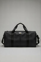SVL black padel and tennis gym bag for women with spacious duffle design