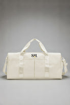 SVL cream padel and tennis gym bag for women with spacious duffle design