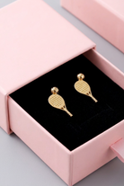 SVL padel earrings with a padel racket and padel ball perfect gift for padel players
