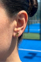 SVL padel earrings with a padel racket and padel ball