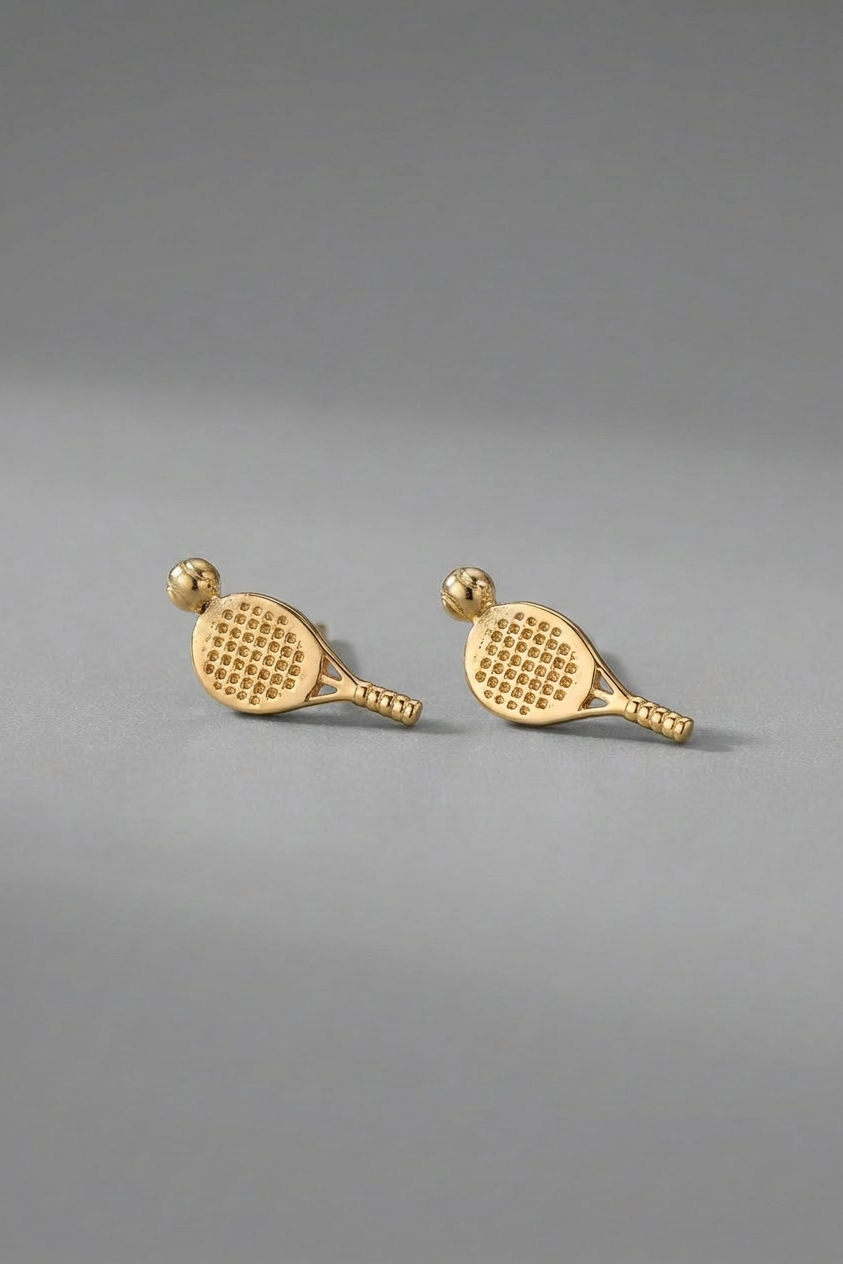 SVL padel earrings with a padel racket and padel ball perfect gift for padel players