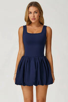 SVL navy blue dress Bubble Belle performance padel and tennis dress for women