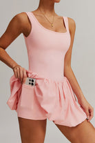 SVL pink dress Bubble Belle with built-in shorts and pocket designed for padel and tennis performance