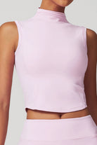 SVL pink top Swan Sway performance padel and tennis sleeveless top for women